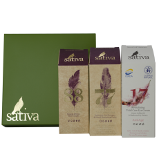 Набор косметики СУПЕР ЛИФТИНГ (Крем для кожи вокруг глаз+Сыворотка для лица омолаживающая дневная+Сыворотка для лица омолаживающая ночная) Sativa 