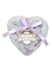 Набор из шести мыльных роз в упаковке в форме сердечка Liss Kroully 