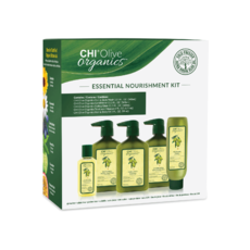 Набор для волос CHI OLIVA ORGANIC KIT 3+2 : Shampoo 340ml + Conditioner 340ml + Masque177ml+Hair and Body oil 59ml+Staling Glaze340ml (без коробки)