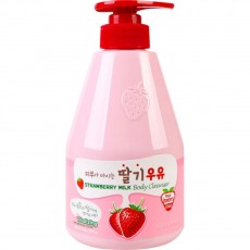 Гель для душа клубничный Kwailnara Strawberry Milk Body Cleanser WELCOS 