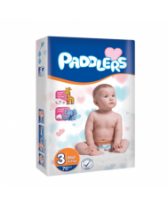Подгузники Paddlers Jumbo 3 Midi (4-9 кг) 70 шт