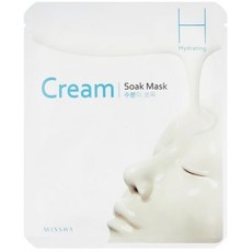 Маска для лица на тканевой основе MISSHA Cream-Soak Mask [Hydrating], 2уп