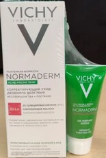 Набор VICHY NORMADERM Уход матирующий против несовершенств, 50 мл+ Гель для умывания очищающий Phytosolution, 15мл