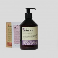 Микс DAMAGED HAIR (IDA043 Шампунь для поврежденных волос Restructurizing Shampoo 400 ml; PMIN008 Шампунь + Кондиционер защитный для окрашенных волос волос Colored Protective Shampoo+Conditioner 10 ml; ;PMIN020 Гель+крем для тела Sample Sachet Cleanser + Body Cream 10 ml) Insight 