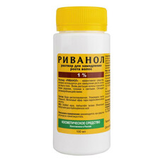 Раствор для замедления роста волос 1%, 100мл Риванол