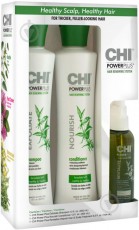 Набор для нормальных и тонких волос CHI 44 IONIC Power Plus Hair LossKit (2+1 Hair&Scalp Treatment 104ml в подарок) Shampoo 355ml + Conditioner 355ml + Hair&Scalp Treatment 104ml (набор без коробки)