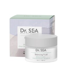 Dr.Sea Балансирующий флюид с комплексом биосахаридов, оливой и зеленым чаем SPF15, 50 мл