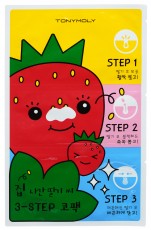 Трехступенчатая очищающая маска-патч для носа TONYMOLY RUNAWAY STRAWBERRY SEEDS 3-STEP NOSE PACK (2шт) 