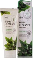 Пенка для умывания с экстрактом зеленого чая EKEL Green Tea Foam Cleanser 