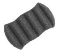 Воздушный спонж Конняку Konjac Me с  двухсторнней  Люфой для тела  (с бамбуковым углем) BEAUTY BAR