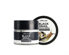 Крем для лица "ампульный" с экстрактом муцина черной улитки LEBELAGE 