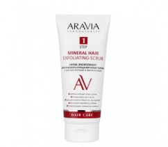 Скраб-эксфолиант для глубокого очищения кожи головы с АНА-кислотами и минералами Mineral Hair Exfoliating-Scrub ARAVIA Laboratories 