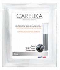 Tканевая очищающая детокс маска с древесным углем Provide Preccious Detox Care CARELIKA Detox