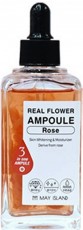 Сыворотка для лица цветочная роза Real Flower Ampoule Rose MAYISLAND 