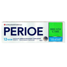 Зубная паста с тройной системой контроля свежего дыхания "Breath Care Long Lasting Cooling Mint" охлаждающая мята PERIOE