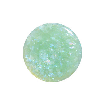 GREEN MATTE GLITTER FLAKIE TOPCOAT Glitter 20814 