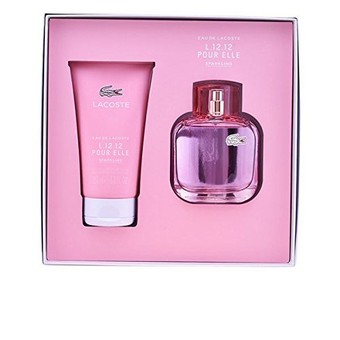 Набор парфюмерно-косметический EAU DE LACOSTE L.12.12  POUR ELLE SPARKLING POUR FEMME (Туалетная вода 30мл+гель для душа 50мл)