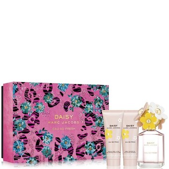 Набор парфюмерно-косметический MARC JACOBS DAISY EAU SO FRESH (Туалетная  вода для женщин  75 мл+Лосьон для тела 75мл + Гель для душа 75мл)      