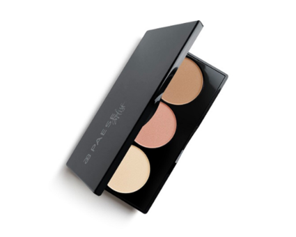 PAESE Contouring pallet (в составе румяна тон 54, пудра хайлайтер и пудра бронзер) - 100