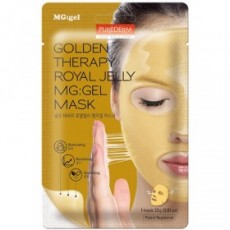 Гидрогелевая маска для лица Маточное молочко GOLDEN THERAPY ROYAL JELLY MG:GEL MASK PUREDERM 
