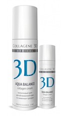 Крем для лица ЛИФТИНГУЮЩИЙ AQUA BALANCE  с гиалуроновой килотой, восстановление тургора и эластичности кожи «Medical Collagene 3D»