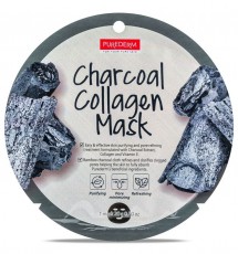 Тканевая маска для лица Уголь и Коллаген Charcoal Collagen Mask, 20 г PUREDERM 