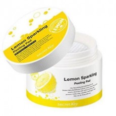 Очищающая маска для лица на ватном диске SECRETKEY LEMON SPARKLING PEELING PAD