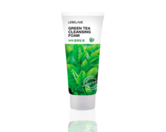 Очищающая пенка для умывания GREEN TEA CLEANSING FOAM с экстрактами зеленого чая и лечебных трав LEBELAGE 