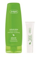 Крем для рук интенсивно питательный "Натуральная Олива" Natural olive, 80 мл + Бальзам для губ "Натуральная Олива" Natural olive, 10мл*(в подарок) Ziaja