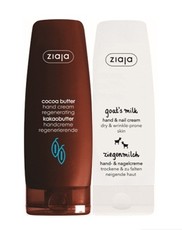 Крем для рук для сухой и нормальной и склонной к морщинам коже "Козье молоко" Goat's milk, 80мл + Крем для рук регенерирующий "Масло какао" Cocoa butter, 80 мл *(в подарок) Ziaja