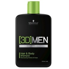 Шампунь для волос и тела Schwarzkopf 3D Men Hair & Body Shampoo Schwarzkopf 
