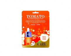 Тканевая маска для лица TOMATO с экстрактом томата освежающая EKEL 