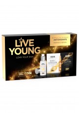 Набор ISDIN Live Young (Флюид для лица Foto Ultra ISDIN Age Repair SPF 50, 50 мл + н-р Сыв.дневн. FLAVO-C ULTRAGLICAN,10х2 мл + Сыв.ночн. FLAVO-C MELATONIN,10х2 мл)