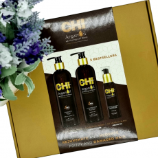 Женский подарочный набор для поврежденных волос CHI ARGAN OIL 
