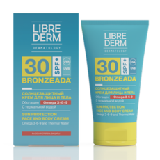 Крем солнцезащитный с Омега 3-6-9 и термальной водой SPF30 LIBREDERM BRONZEADA