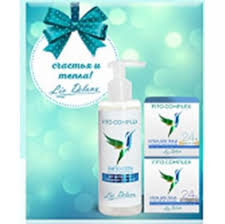 Подарочный набор косметических средств "Fito Complex", 280г (Фито - гель для деликатного очищения кожи лица, 190г; Крем для лица глубокое увлажнение, 45г; Крем для лица интенсивное питание, 45г) Liv Delano