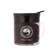 Скраб для лица с натуральными экстрактами кофейных зерен Latte Art Cappuccino Cream in Scrub Tony Moly