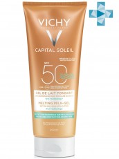 Эмульсия тающая с техникой нанесения на влажную кожу SPF50 VICHY Capital Soleil 