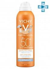 Детский спрей-вуаль анти-песок SPF50+ для лица и тела VICHY Capital Soleil 