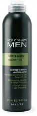 Мужской шампунь-гель для волос и тела для ежедневного использования MEN HAIR & BODY RECHARGE INEBRYA GREEN 