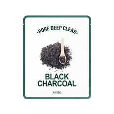 Очищающая маска с древесным углем A'PIEU Pore Deep Clear Black Charcoal (4шт)