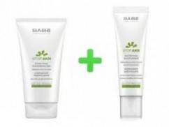 Набор AKN (Очищающий гель, 200 мл/STOP AKN PURIFYING CLEANSING GEL 200ml +"LABORATORIOS BABE" Матирующая увлажняющая эмульсия 50 мл/STOP AKN MATTIFYING MOISTURISER 50ml) LABORATORIOS BABE 
