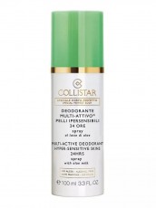 Мультиактивный дезодорант-спрей для чувствительной кожи 24-часового действия Multi-Active Deodorant 24 Hrs Hyper-Sensitive skins spray 100 мл COLLISTAR 