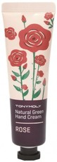 Питательный крем для рук Роза Natural Green Hand Cream Rose Tony Moly