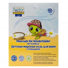 Соль для ванн Детская с ромашкой 500г (2 фильтра-пакета х 250г) Babyline