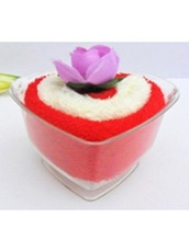 Полотенце для рук сувенирное "Розовый десерт" Liss Kroully 