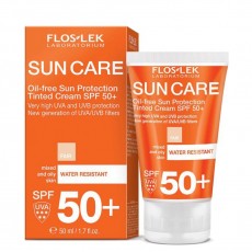 Солнцезащитный тонирующий крем без масел FLOSLEK LABORATORIUM/ SUN CARE Oil-free Sun Protection Tinted Cream SPF 50+, 50 мл Floslek 