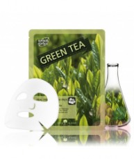 Маска тканенвая с зелёным чаем Real Essense Green Tea Mask Pack MAYISLAND (5шт) 
