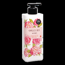 Увлажняющий парфюмированный гель для душа ON:The body DAMASK ROSE Body wash PERIOE 