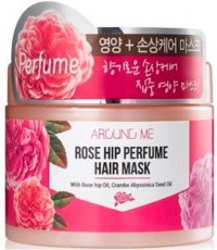 Маска для поврежденных волос Kwailnara Around Me Rose Hip Perfume Hair Mask WELCOS 